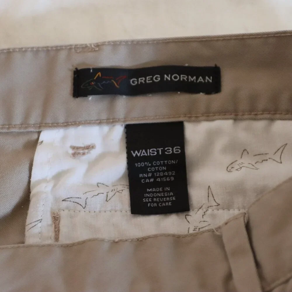 Men's Greg Norman Shorts Size 38 - Picture 4 of 7